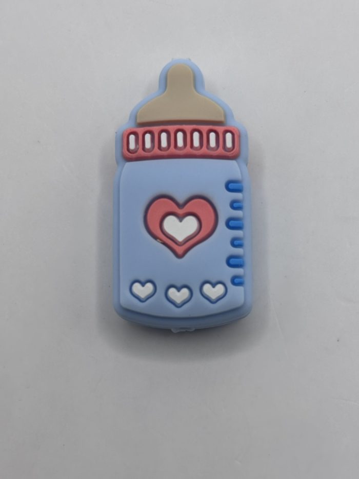 Silicone Blue Boy bottle beads