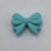 Silicone Teal Bow Beads