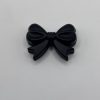 Silicone Black Bow Beads