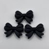 Silicone Black Bow Beads