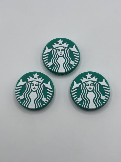 Silicone StarBucks Beads- coffee beads