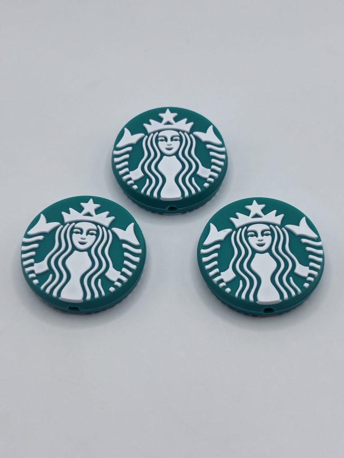 Silicone StarBucks Beads- coffee beads