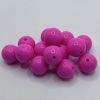 Silicone 15mm Glossy Light Pink Beads