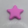 Silicone Light Pink Star Beads