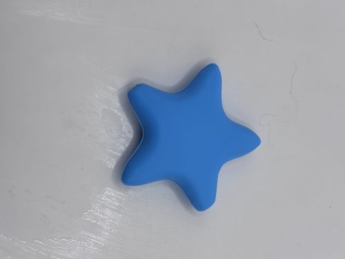 Silicone Blue Star Beads