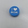 blue I love mom beads