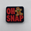 silicone oh snap gingerbread man beads